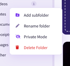 Private mode