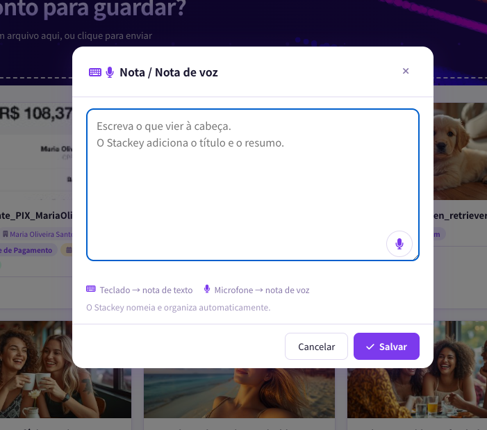 Escrever uma nota